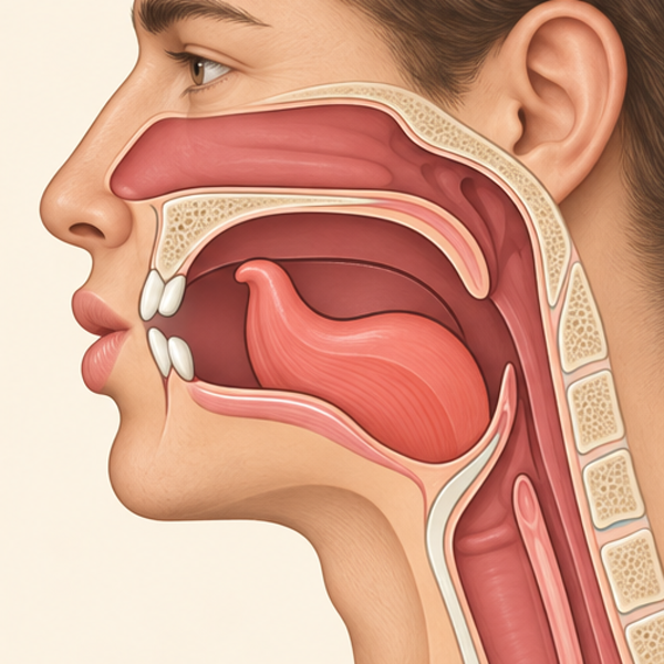 PR side-view movement: Close both lips for p without voicing. Prepare the tongue for r, then release the lips into r in one movement.