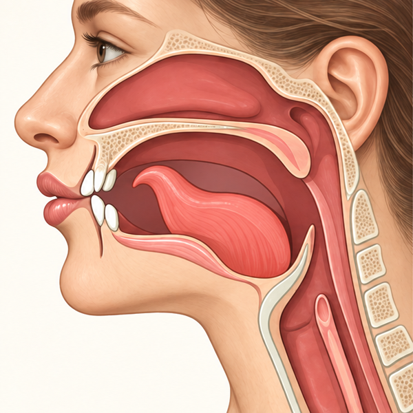 RN side-view sequence: start with R, move directly into N. Follow the tongue and lip placement described above.